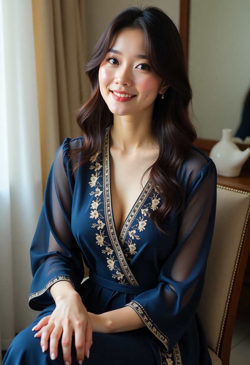 手绘女孩与书本