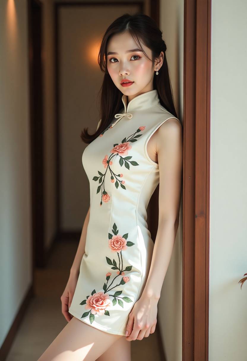 主播在阅览室绘画