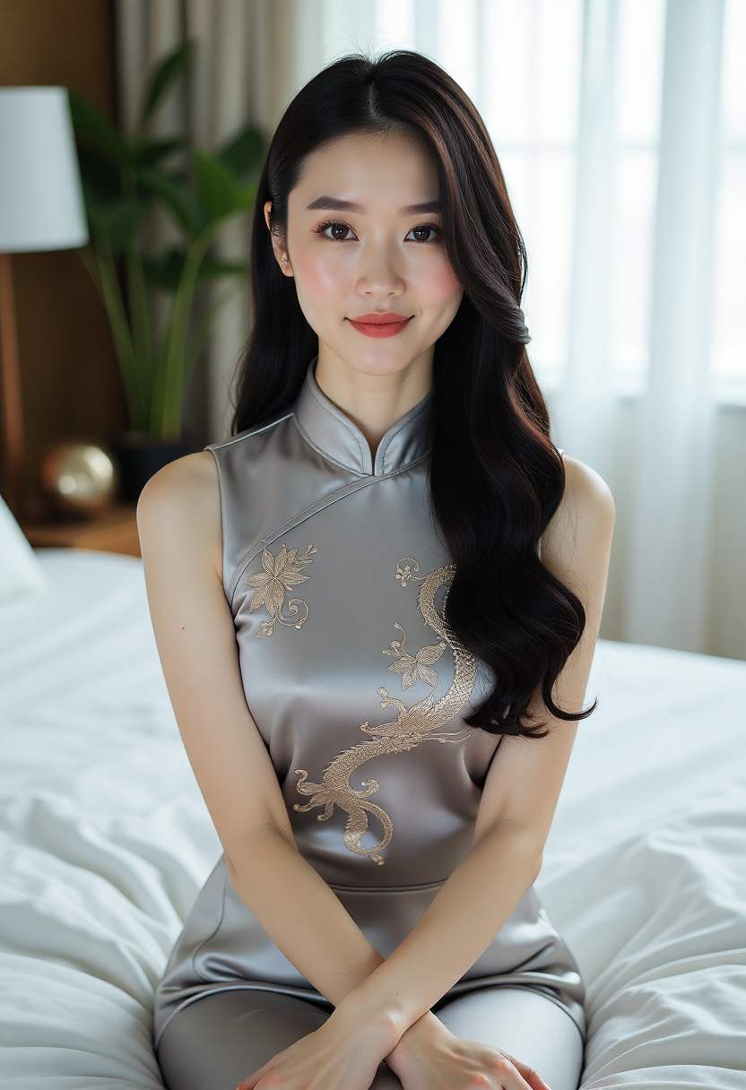 女孩在书架间寻找书籍