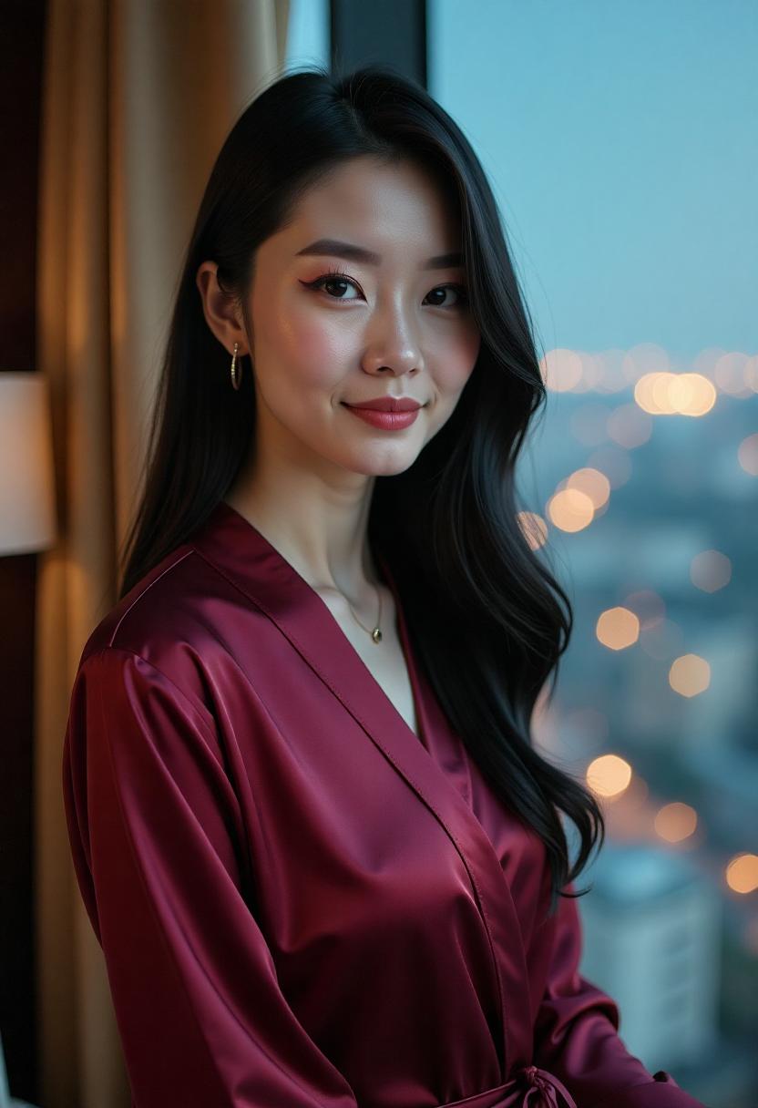 图书馆窗前的书桌